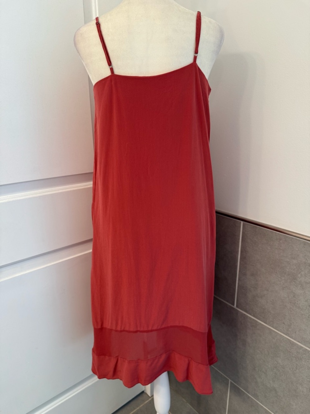 Madewell Silk Sheer-Stripe Cami Dress - size S - Picture 6 of 11